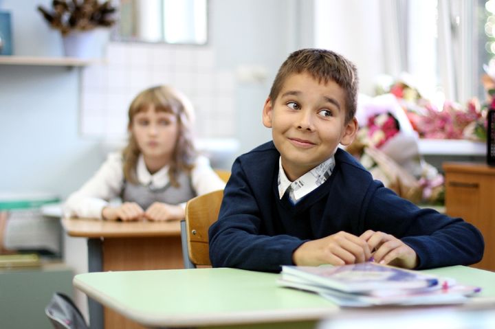 Schulkinder im Klassenzimmer