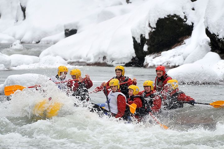 Rafting im Winter