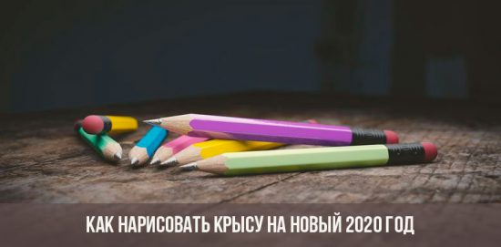 Wie zeichnet man eine Ratte für die neue 2020