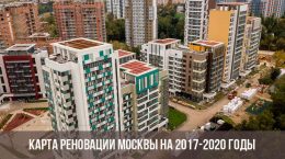 Karte von Moskau Renovierung für 2017-2020