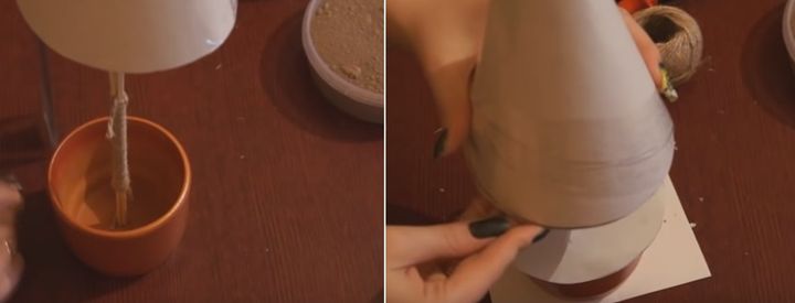 Wie man ein Weihnachtstopiary zum Selbermachen macht