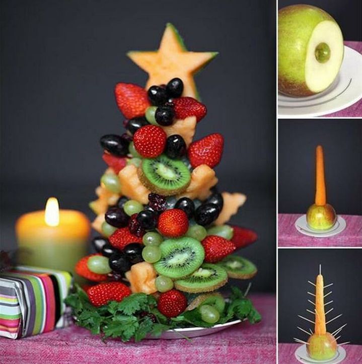 Neujahrs Obst Topiary