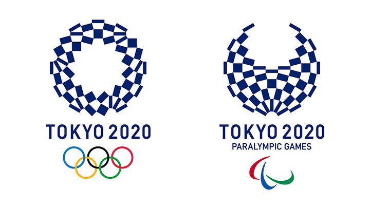 Wahrzeichen der Olympischen Spiele in Tokio im Jahr 2020