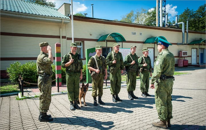 Bau von Grenzschutzbeamten