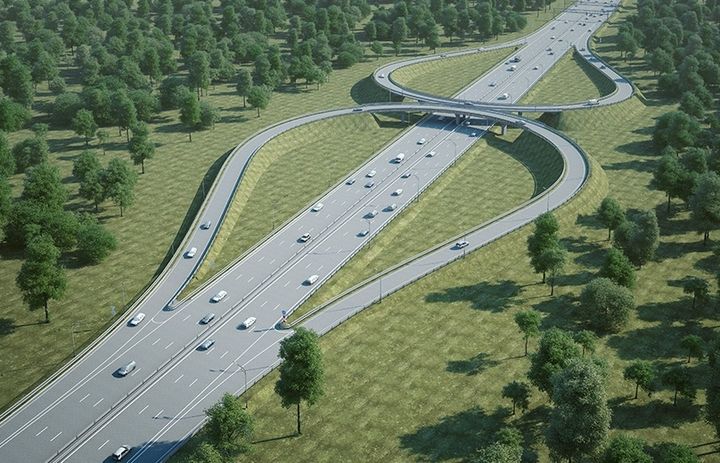 Rekonstruktion der Autobahn Gorki
