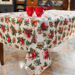 Weihnachtstischdecke mit Druck