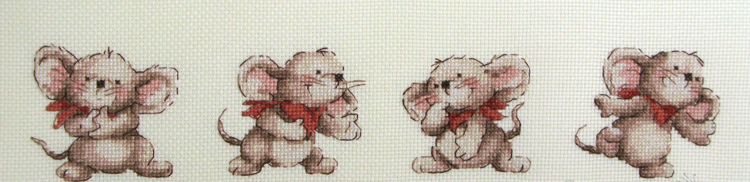 Kreuzstichmuster für Ratte - Symbol von 2020