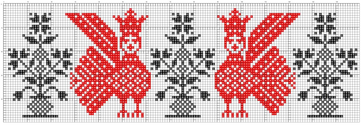 Kreuzstichmuster für Ratte - Symbol von 2020