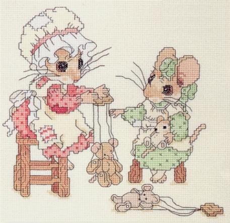 Kreuzstichmuster für Ratte - Symbol von 2020