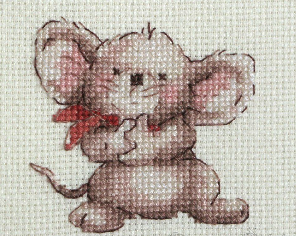 Kreuzstichmuster für Ratte - Symbol von 2020