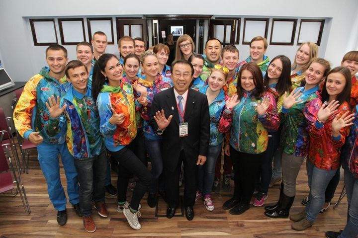 Freiwillige in Tokio für die Olympischen Spiele