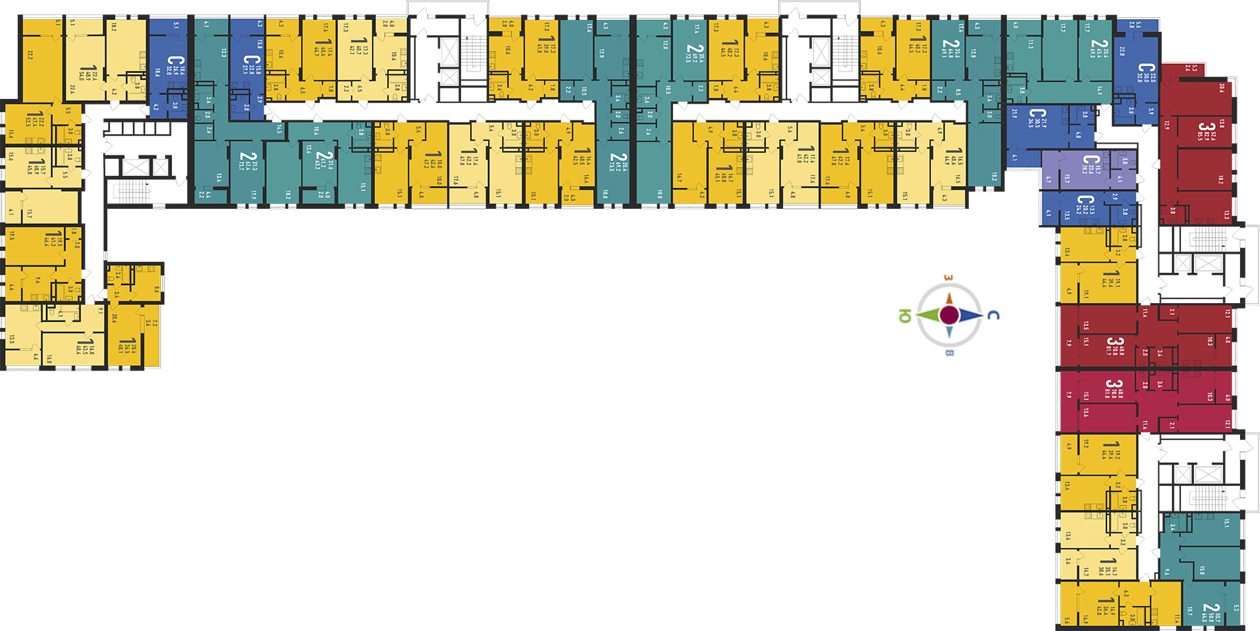 Grundrisse der Wohnungen in LCD Ivanteevka 2020