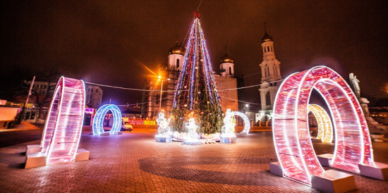 Neues Jahr 2020 in Rostow