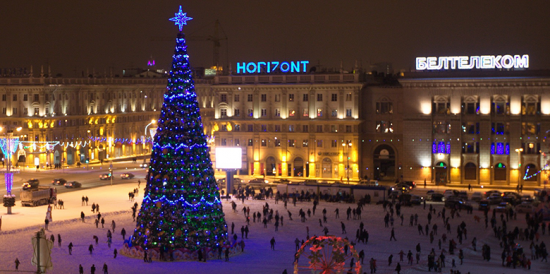 Neues Jahr 2020 in Minsk