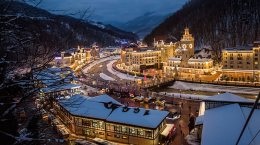 Rosa Khutor für das neue Jahr 2020