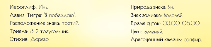 Horoskop für 2020 für die Tiger