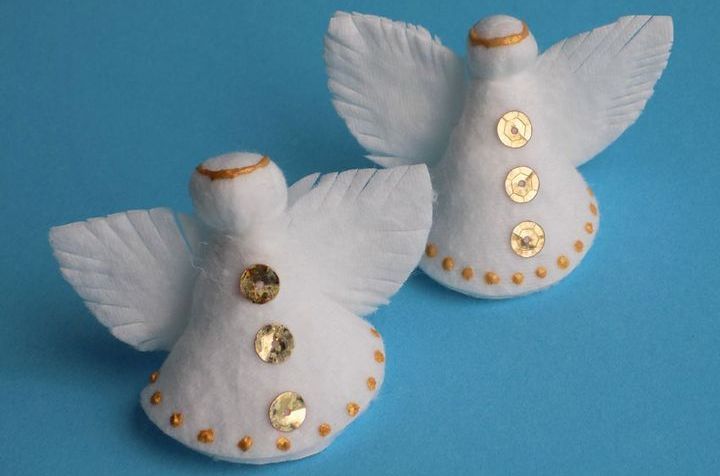 Engel zum Selbermachen am Weihnachtsbaum