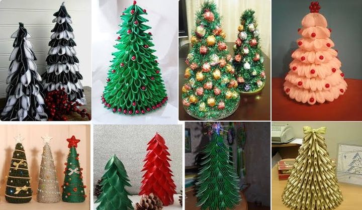 Weihnachtsbaum auf einem Kegel