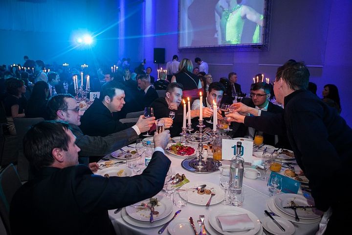 Neujahrs Firmen Tisch