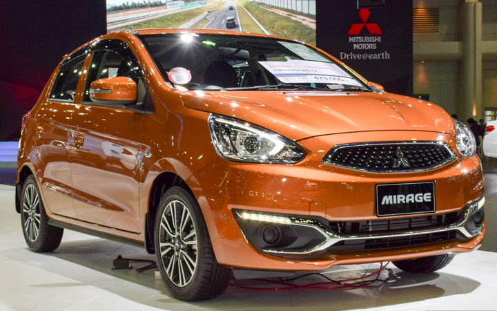 Außenansicht des Mitsubishi Mirage 2019-2020