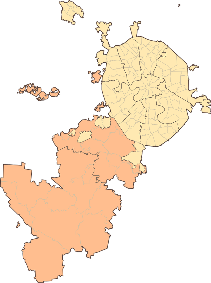 Die Erweiterung Moskaus und seiner neuen Grenzen