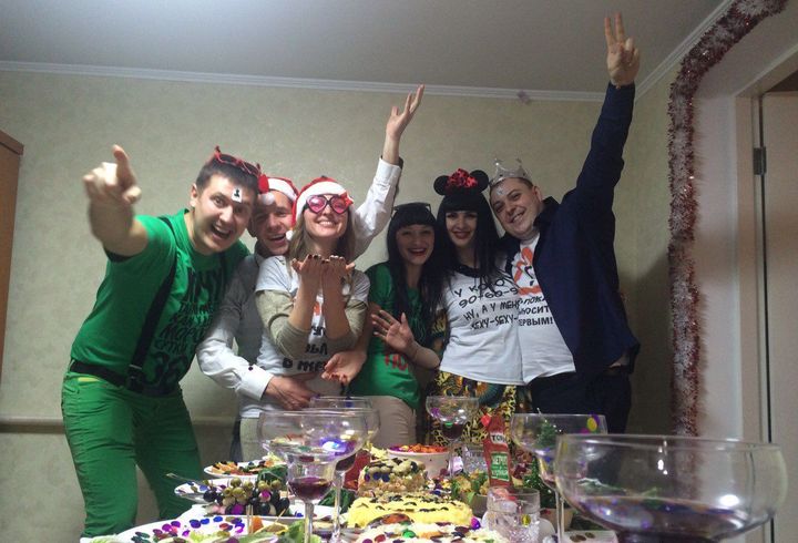 Das Drehbuch für das neue Jahr zu Hause