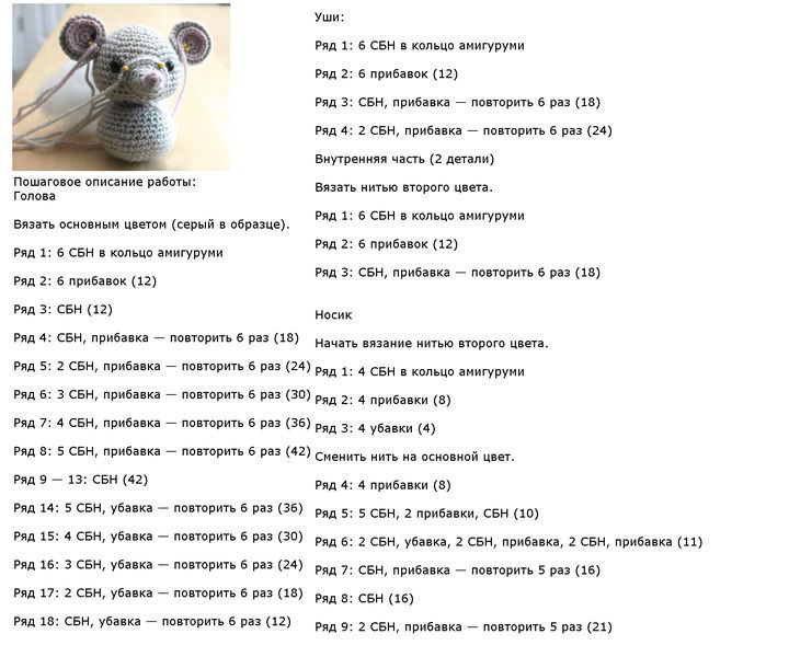 Häkelanleitung für die Maus