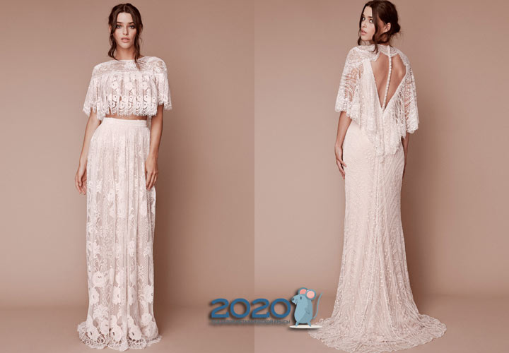 2020 Retro Fashion Hochzeitskleid