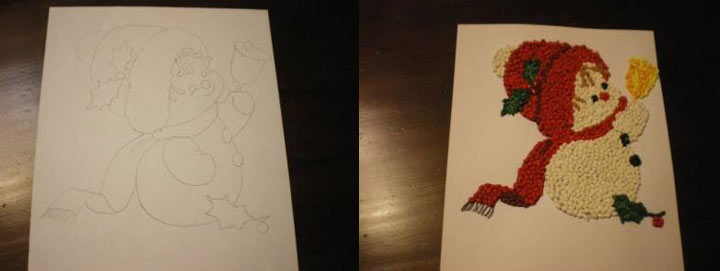 Weihnachtsanwendung Schneemann Schritt für Schritt Anleitung