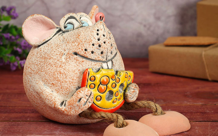 Souvenir als Geschenk an seine Frau für das neue Jahr 2020