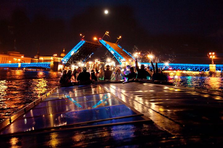 Neujahr auf dem Boot