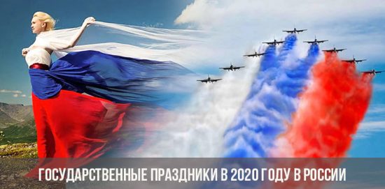 Gesetzliche Feiertage im Jahr 2020 in Russland