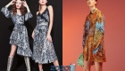 Modisches Print Cocktailkleid Winter 2019-2020