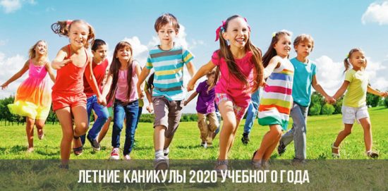 Sommerferien 2020 Schuljahr