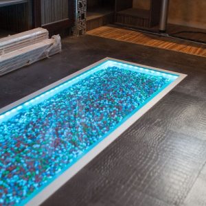 Boden mit Hintergrundbeleuchtung