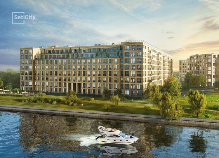 Petrovsky-Viertel auf dem Wasser