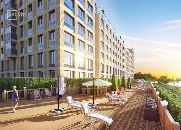 Petrovsky-Viertel auf dem Wasser