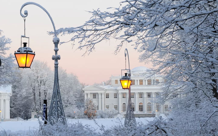 Die Länge des Tages in St. Petersburg im Januar 2020