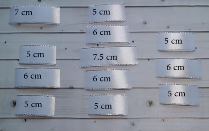 Kanzashi Schneeflocke Schritt für Schritt Anleitung Schritt 1