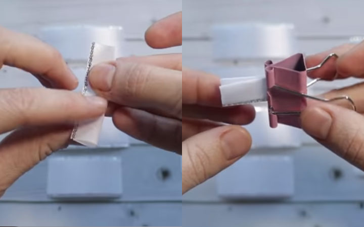 Kanzashi Schneeflocke Schritt für Schritt Anleitung 2