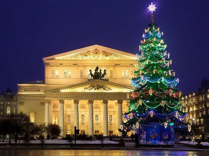 Dekoration von Moskau für das neue Jahr