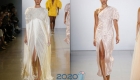 Weißes Abendkleid für das neue Jahr 2020
