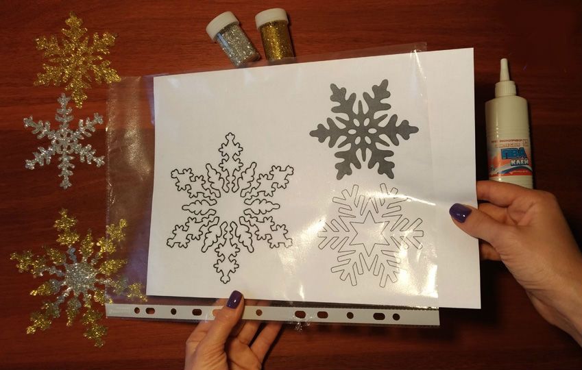 Wie man aus einem Fensterleim eine Schneeflocke macht