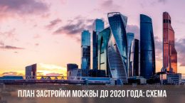 Moskau Entwicklungsplan im Jahr 2020