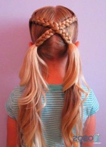 Mode Schwänze mit Zöpfen für Mädchen für 2020