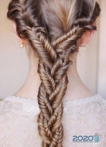 Spucken Sie in einem Zopf für das neue Jahr 2020