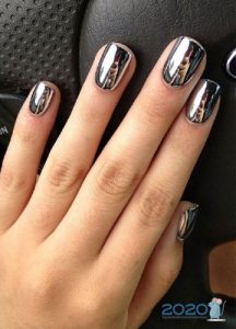 Neujahrs Maniküre Flüssigmetall Mode 2020