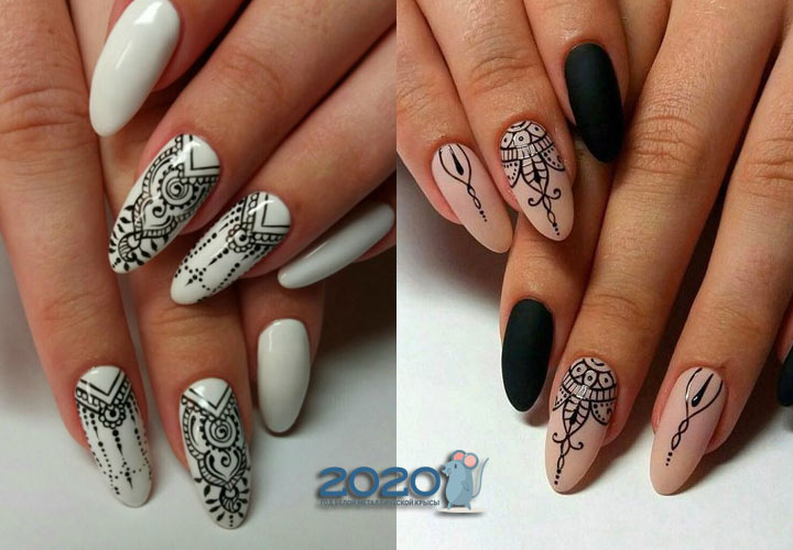 Trendy Maniküre 2020 im orientalischen Stil