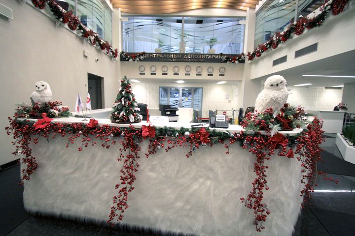 So dekorieren Sie das Büro für das neue Jahr