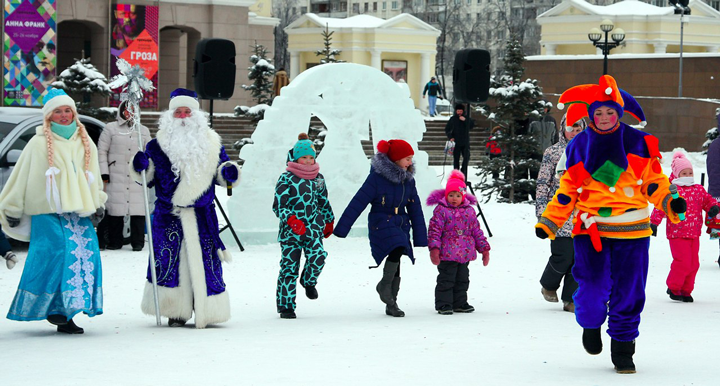 Massenfest in Tjumen